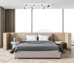 Netlighting Laconi Modern 4 Light Ceiling Spotlight Bar GU10 in White - thumbnail 2