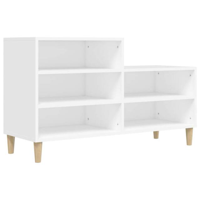 Berkfield Home Shoe Cabinet White 102x36x60 cm Engineered Wood - Size: 102 x 36 x 60 cm - image 1