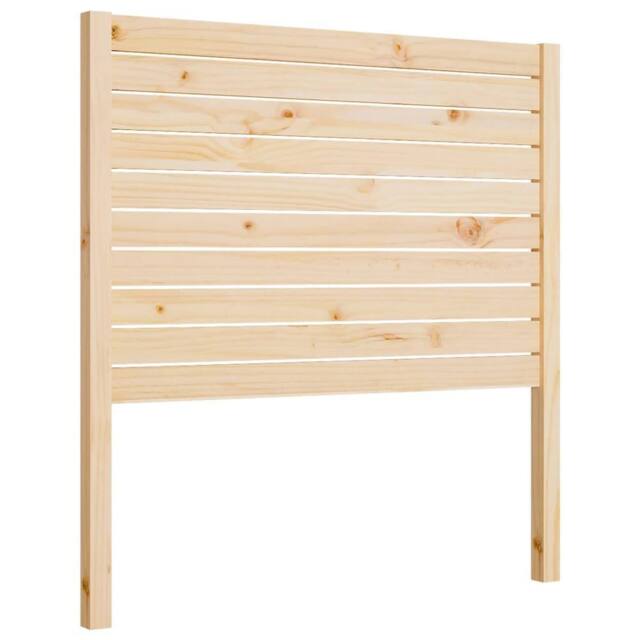 Berkfield Home Bed Headboard 81x4x100 cm Solid Wood Pine in Light Beige - Size: 81 x 4 x 100 cm - image 1