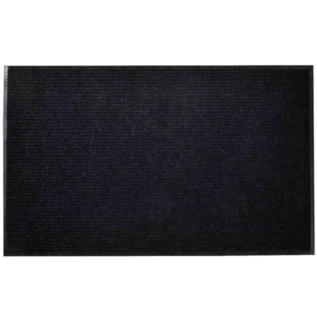 Berkfield Home Black PVC Door Mat 90 x 120 cm - image 1