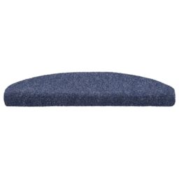 Berkfield Home 15 pcs Self-adhesive Stair Mats Needle Punch 65x21x4 cm Blue - Size: Medium - thumbnail 4