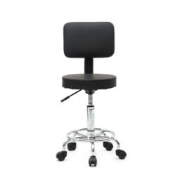 NESTLUNE Adjustable Swivel Salon Spa Stool Manicure Dental Tattoo in Black - thumbnail 4