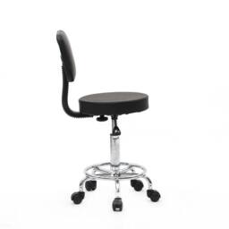 NESTLUNE Adjustable Swivel Salon Spa Stool Manicure Dental Tattoo in Black - thumbnail 6