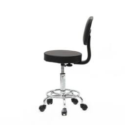 NESTLUNE Adjustable Swivel Salon Spa Stool Manicure Dental Tattoo in Black - thumbnail 1