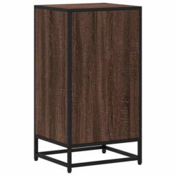 Berkfield Home Modern Book Cabinet Brown Oak 40x35x76 cm Engineered Wood - Size: 40 x 35 x 76 cm - thumbnail 6