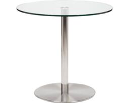 Thats Furniture Target 80cm Small Round Glass Dining Table in Silver - thumbnail 2
