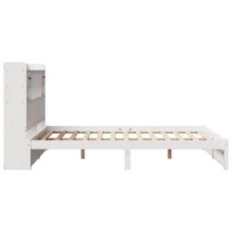 Berkfield Home Decorative Bookcase Bed without Mattress White 140x190cm Solid Wo - Size: 140x190 cm - thumbnail 7