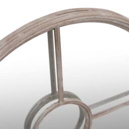 Berkfield Home Mirror Sand 60x4 cm Iron Round for Indoor Use in Beige - thumbnail 5