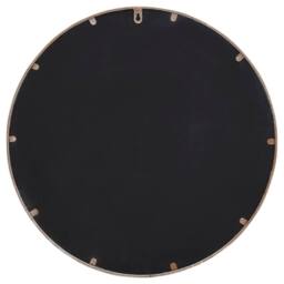 Berkfield Home Mirror Sand 60x4 cm Iron Round for Indoor Use in Beige - thumbnail 4