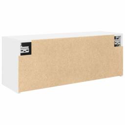 Berkfield Home Bathroom Wall Cabinet White 80x25x30 cm Engineered Wood - Size: 80 x 25 x 30 cm - thumbnail 8