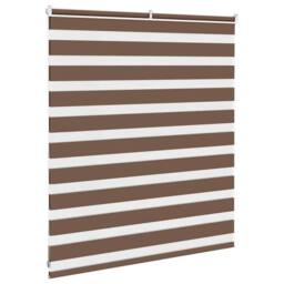 Berkfield Home Zebra Blind Brown 130x100 cm Fabric Width 125.9 cm Polyester - thumbnail 4