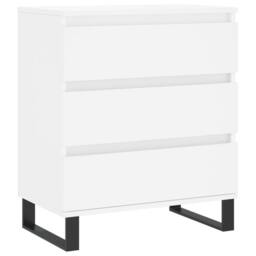 Berkfield Home Sideboard White 60x35x70 cm Engineered Wood - Size: 60 x 35 x 70 cm - thumbnail 3