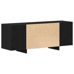 Berkfield Home TV Stand - Black Oak - 120x30x40.5 cm - Made of Engineered Wood - thumbnail 8