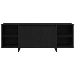 Berkfield Home TV Stand - Black Oak - 120x30x40.5 cm - Made of Engineered Wood - thumbnail 6