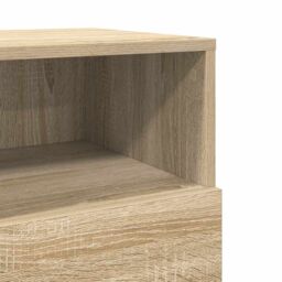Berkfield Home Bedside Cabinet with 2 Drawers Sonoma Oak 36x36x68 cm in Brown - Size: 36 x 36 x 68 cm - thumbnail 9