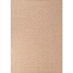 THE RUGS Rosel Reversible Rug - Indoor Outdoor Vintage Flat Woven Low Pile in Beige - Size: 200 cm x 290 cm