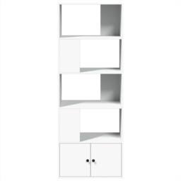 Berkfield Home Bookcase White 70x36x189 cm Engineered Wood - Size: 70 x 36 x 189 cm - thumbnail 3