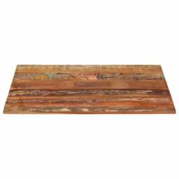 Berkfield Home Rectangular Table Top 70x90 cm 15-16 mm Solid Reclaimed Wood - thumbnail 1