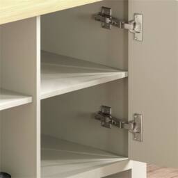 SPETLEK TV Cabinet Stand Unit Sideboard 2 Door, White Oak - Size: 0.6m2 - thumbnail 4