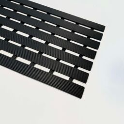 Nicoman PVC Duckboard Anti Slip Shower Mat Bath Mat 61cm x 25cm in Black - Size: 61 cm x 25 cm - thumbnail 4