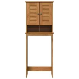 Berkfield Home Toilet Cabinet Honey brown 60 x 27 x 161 cm Solid pine wood - thumbnail 6