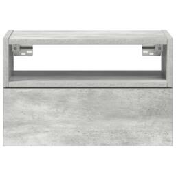 Berkfield Home Wall-mounted Bedside Cabinets 2 pcs Concrete Grey 45x26x28.5 cm - thumbnail 4