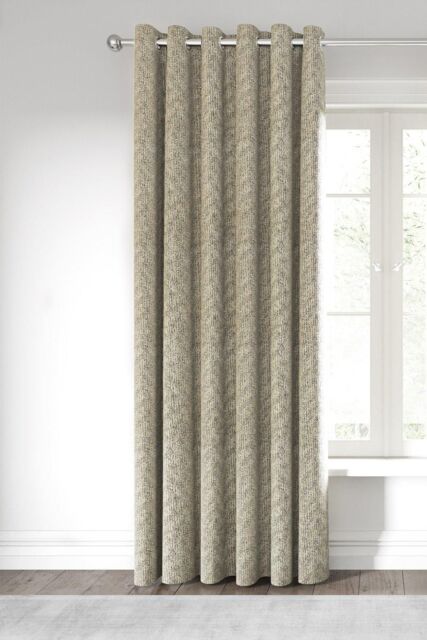 Nalu Nicole Scherzinger 'Hana' Lined Curtains in Cream - Size: 167 cm width x 183 cm drop - image 1