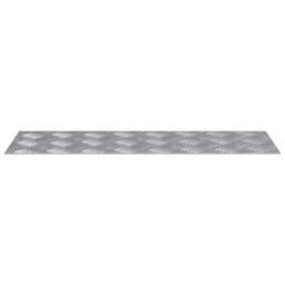 Berkfield Home Aluminium Checker Plates 4 pcs Anti-Slip 60x20 cm in Silver - Size: Medium - thumbnail 3