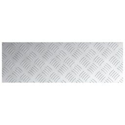 Berkfield Home Aluminium Checker Plates 4 pcs Anti-Slip 60x20 cm in Silver - Size: Medium - thumbnail 4