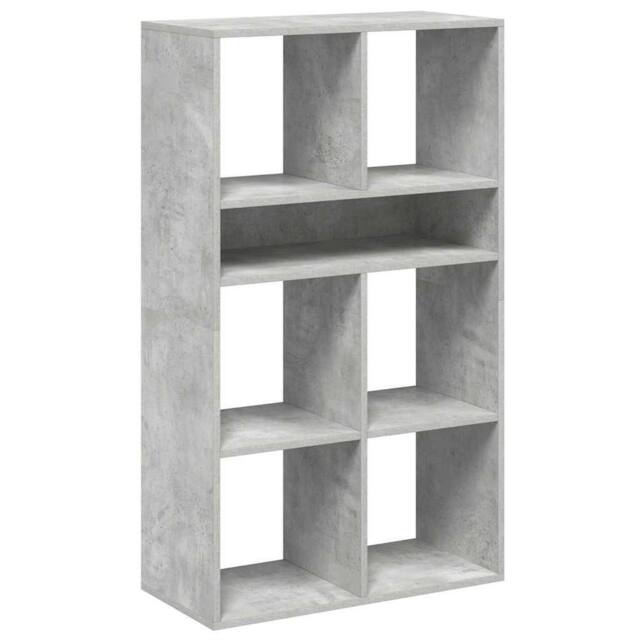 Berkfield Home Book Cabinet Concrete Grey 66x31x112 cm Engineered Wood - Size: 66 x 31 x 112 cm - image 1