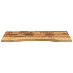 Berkfield Home Beautiful Desk Top with Curve 90x50x2.5 cm Solid Wood Rough Mango in Brown - thumbnail 1