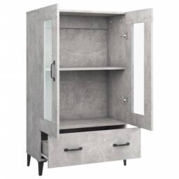 Berkfield Home Highboard Concrete Grey 70x31x115 cm Engineered Wood - Size: 70 x 31 x 115 cm - thumbnail 6