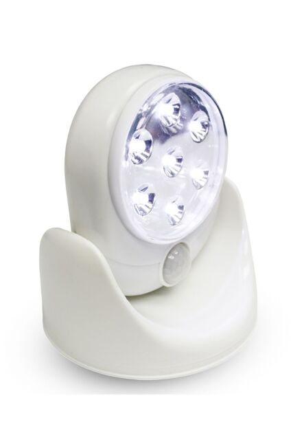 Neel Blue 7 LED Lights Motion Sensor Activated Cordless Dummy CCTV Camera in White - image 1