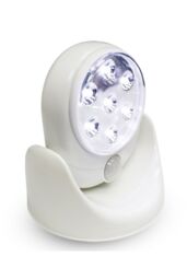 Neel Blue 7 LED Lights Motion Sensor Activated Cordless Dummy CCTV Camera in White