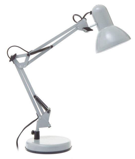 Orsina Studio Matte Grey Metal Desk Lamp, Adjustable Anglepoise Design Tall Table Lamps, Contemporary Desk Lamp - image 1