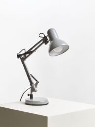 Orsina Studio Matte Grey Metal Desk Lamp, Adjustable Anglepoise Design Tall Table Lamps, Contemporary Desk Lamp - thumbnail 3