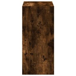 Berkfield Home Bookcase Smoked Oak 68.5x32x68.5 cm Engineered Wood in Brown - thumbnail 5