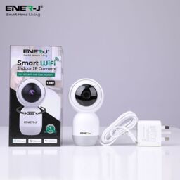 ENER-J Smart WiFi Indoor Security Camera 1080P HD Pan-Tilt with Night Vision & 2-Way Audio - White - Size: 10 inches - thumbnail 4