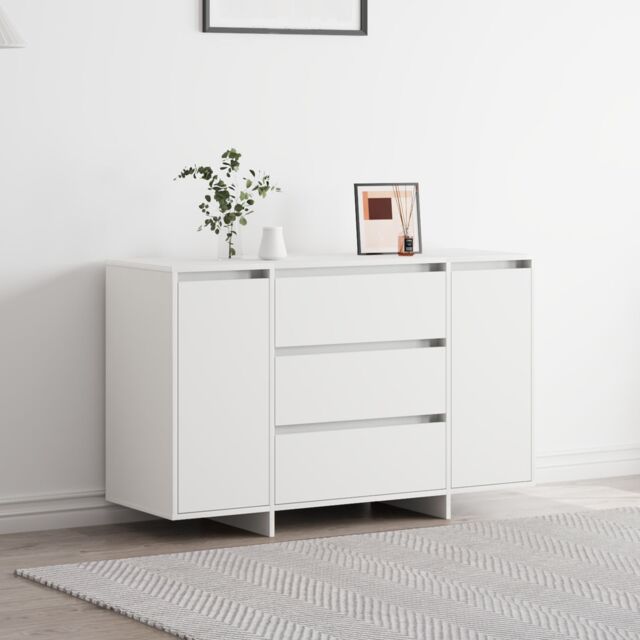 Berkfield Home Sideboard White 120x41x75 cm Engineered Wood - Size: 120 x 41 x 75 cm - image 1
