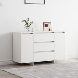 Berkfield Home Sideboard White 120x41x75 cm Engineered Wood - Size: 120 x 41 x 75 cm - thumbnail 1