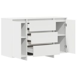 Berkfield Home Sideboard White 120x41x75 cm Engineered Wood - Size: 120 x 41 x 75 cm - thumbnail 5