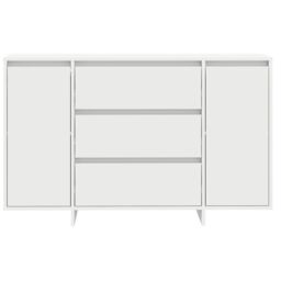 Berkfield Home Sideboard White 120x41x75 cm Engineered Wood - Size: 120 x 41 x 75 cm - thumbnail 6
