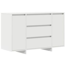 Berkfield Home Sideboard White 120x41x75 cm Engineered Wood - Size: 120 x 41 x 75 cm - thumbnail 2