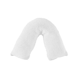 Snug City Teddy Bear Fleece Super Soft Cosy V Shape Pillowcase in White - thumbnail 2