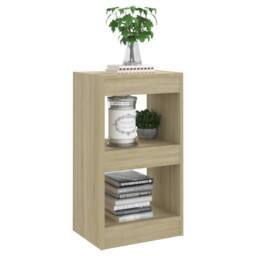 Berkfield Home Book Cabinet/Room Divider Sonoma Oak 40x30x72 cm in Light Sand - Size: 40 x 30 x 72 cm - thumbnail 6