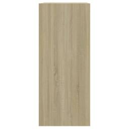 Berkfield Home Book Cabinet/Room Divider Sonoma Oak 40x30x72 cm in Light Sand - Size: 40 x 30 x 72 cm - thumbnail 4
