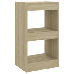 Berkfield Home Book Cabinet/Room Divider Sonoma Oak 40x30x72 cm in Light Sand - Size: 40 x 30 x 72 cm - thumbnail 1