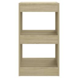 Berkfield Home Book Cabinet/Room Divider Sonoma Oak 40x30x72 cm in Light Sand - Size: 40 x 30 x 72 cm - thumbnail 3