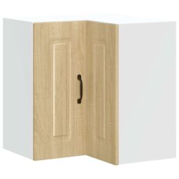 Berkfield Home Kitchen Wall Corner Cabinet Kalmar Sonoma Oak Engineered Wood in Brown - thumbnail 2