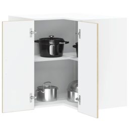 Berkfield Home Kitchen Wall Corner Cabinet Kalmar Sonoma Oak Engineered Wood in Brown - thumbnail 1
